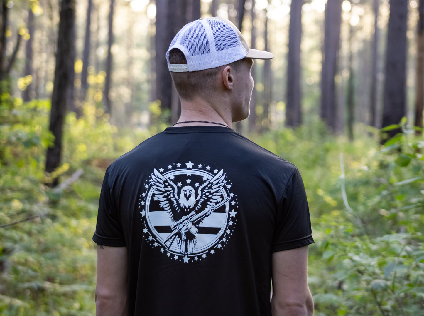 Men's Active wear short sleeve t-shirt black